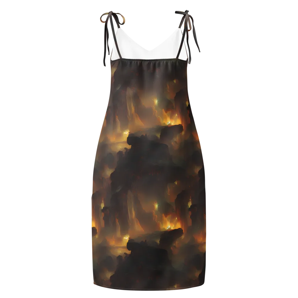 Solar Torrent on Slip Dress — Back