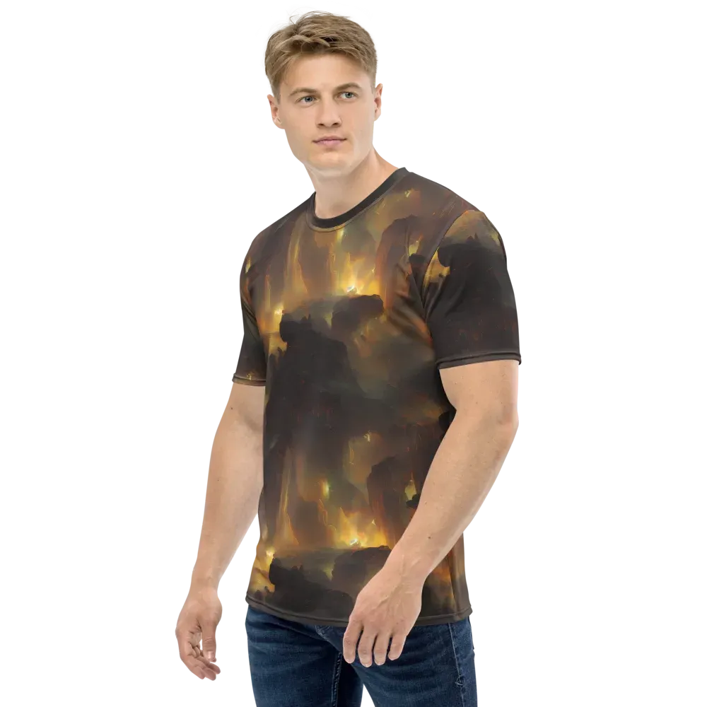 Solar Torrent on Men's Crew Neck T-Shirt — Left