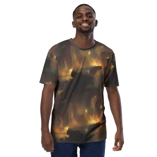 Solar Torrent on a Men's Crew Neck T-Shirt