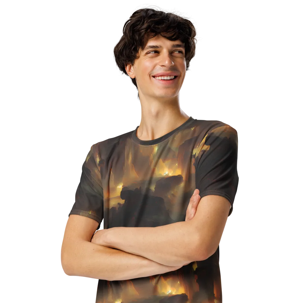 Solar Torrent on Men's Crew Neck T-Shirt — Left Front