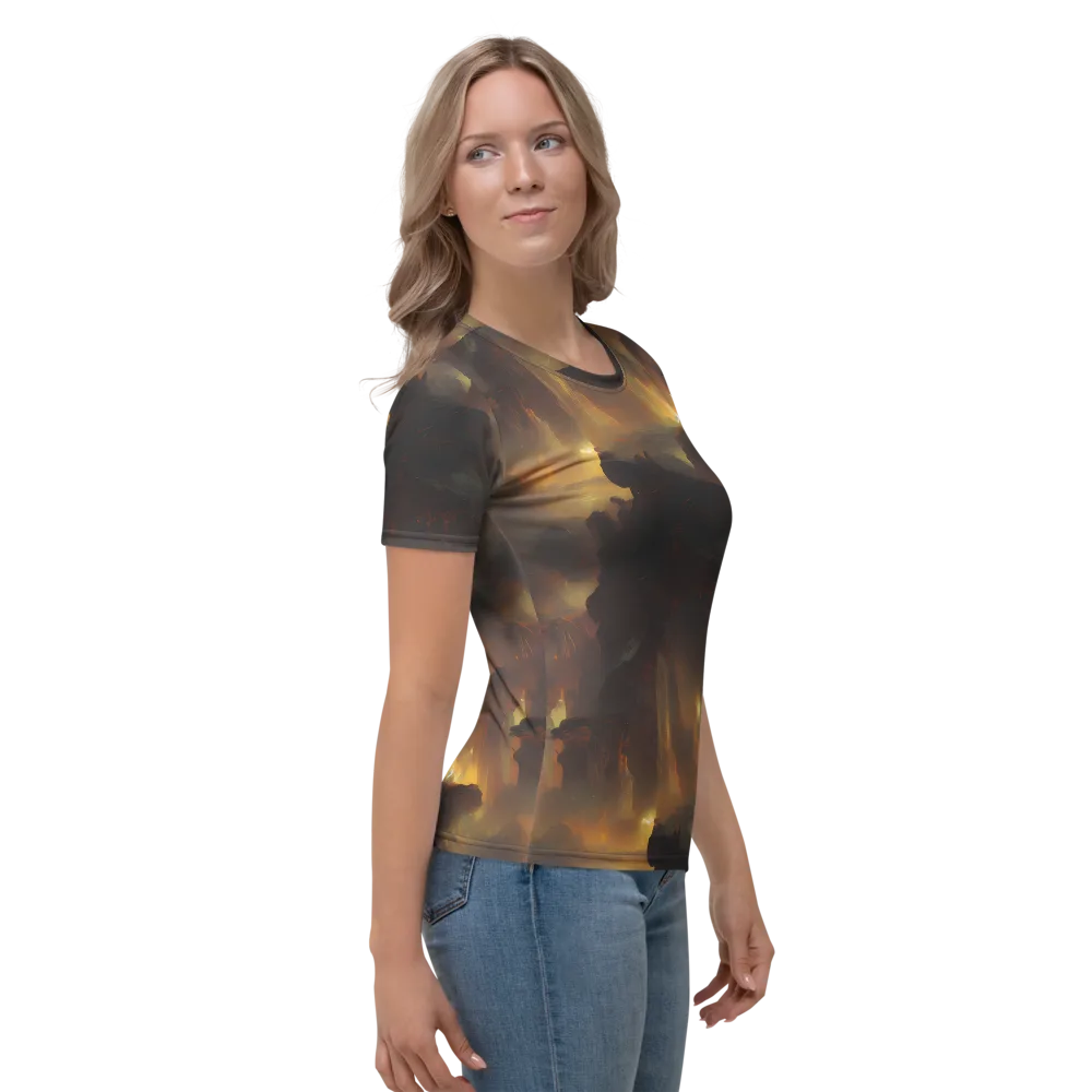 Solar Torrent on Women's Crew Neck T-Shirt — Right