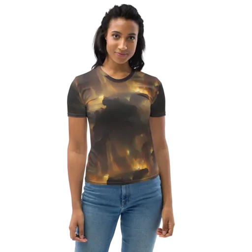 Solar Torrent on a Women's Crew Neck T-Shirt