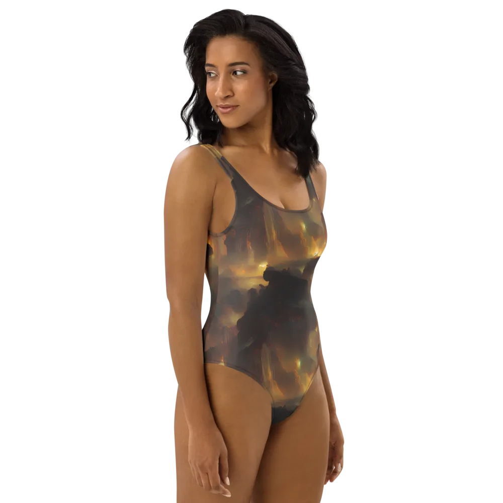 Solar Torrent on One-Piece Swimsuit — Right