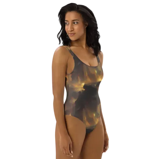 Solar Torrent on a One-Piece Swimsuit