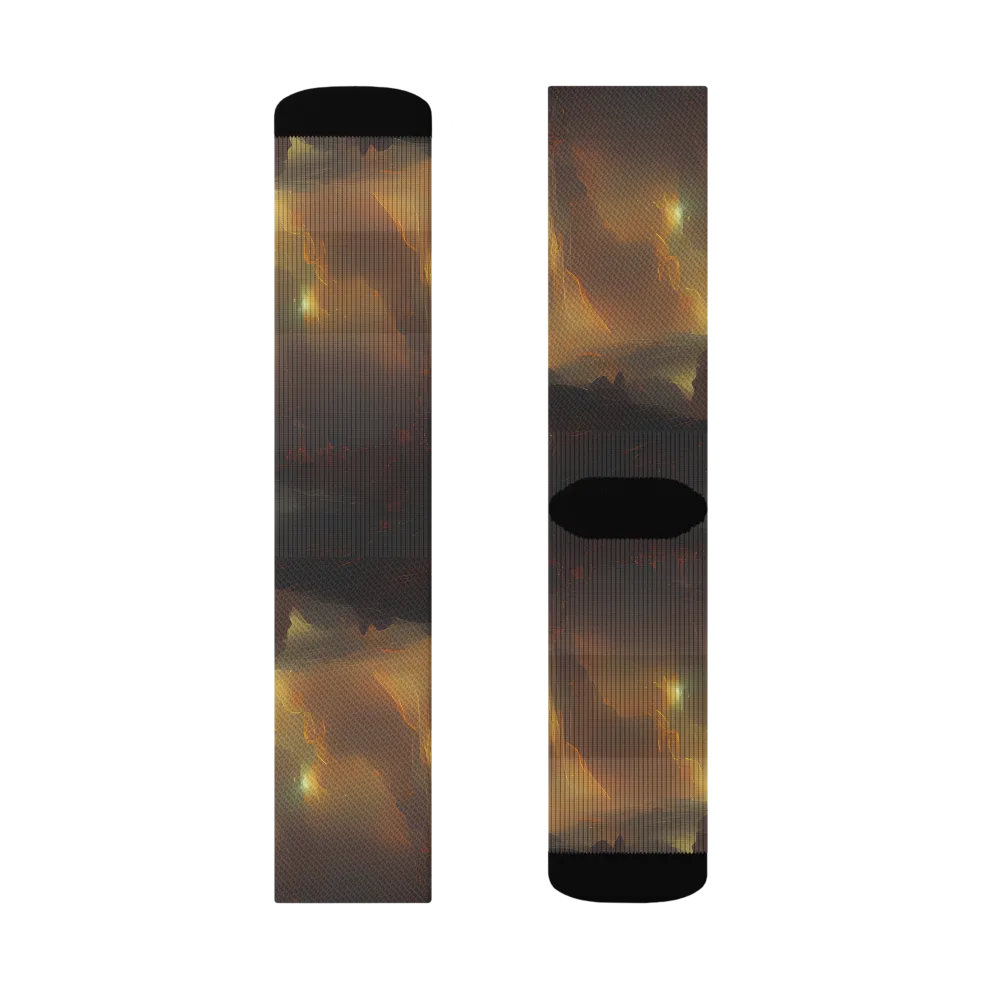 Solar Torrent on Socks — Left Sock