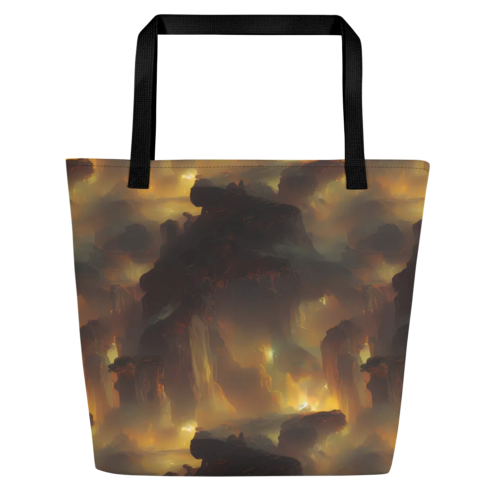 Solar Torrent on Large Tote Bag W/ Pocket — Front