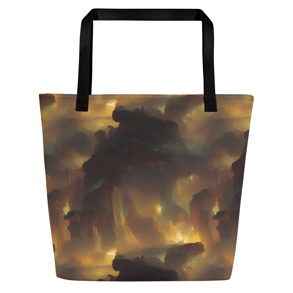 Solar Torrent on Large Tote Bag W/ Pocket — Front