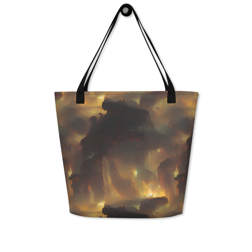 Solar Torrent on Large Tote Bag W/ Pocket — Front