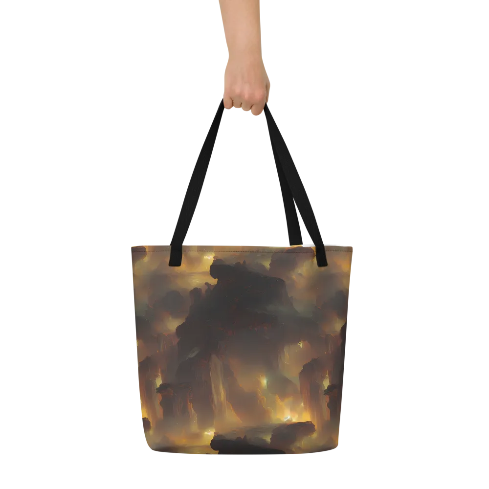 Solar Torrent on Large Tote Bag W/ Pocket — Front