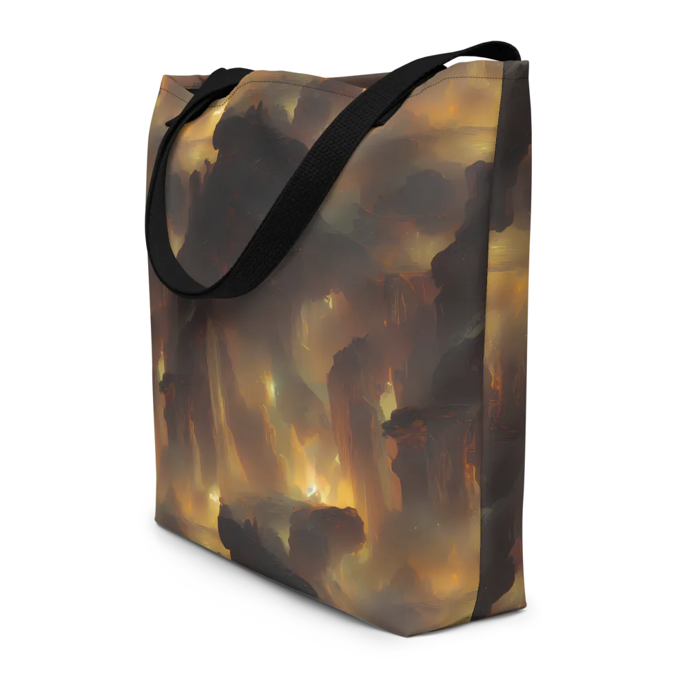 Solar Torrent on Large Tote Bag W/ Pocket — Front
