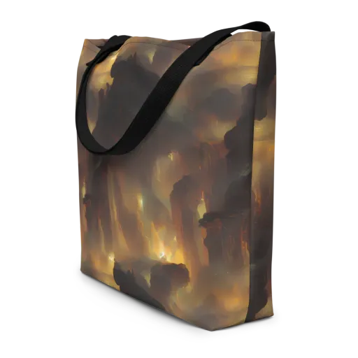 Solar Torrent on a Large Tote Bag W/ Pocket