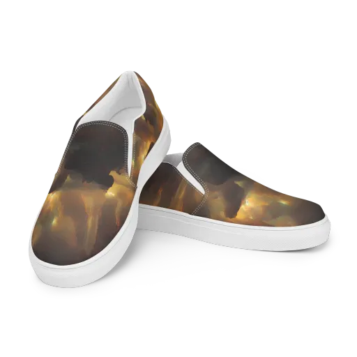 Solar Torrent on a Women's Slip-On Canvas Shoes