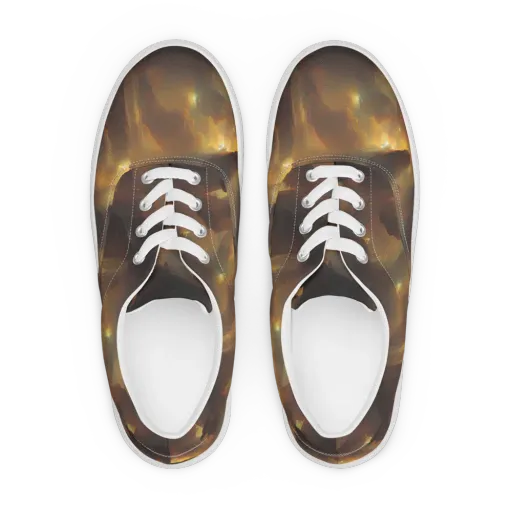 Solar Torrent on a Men's Lace-Up Canvas Shoes