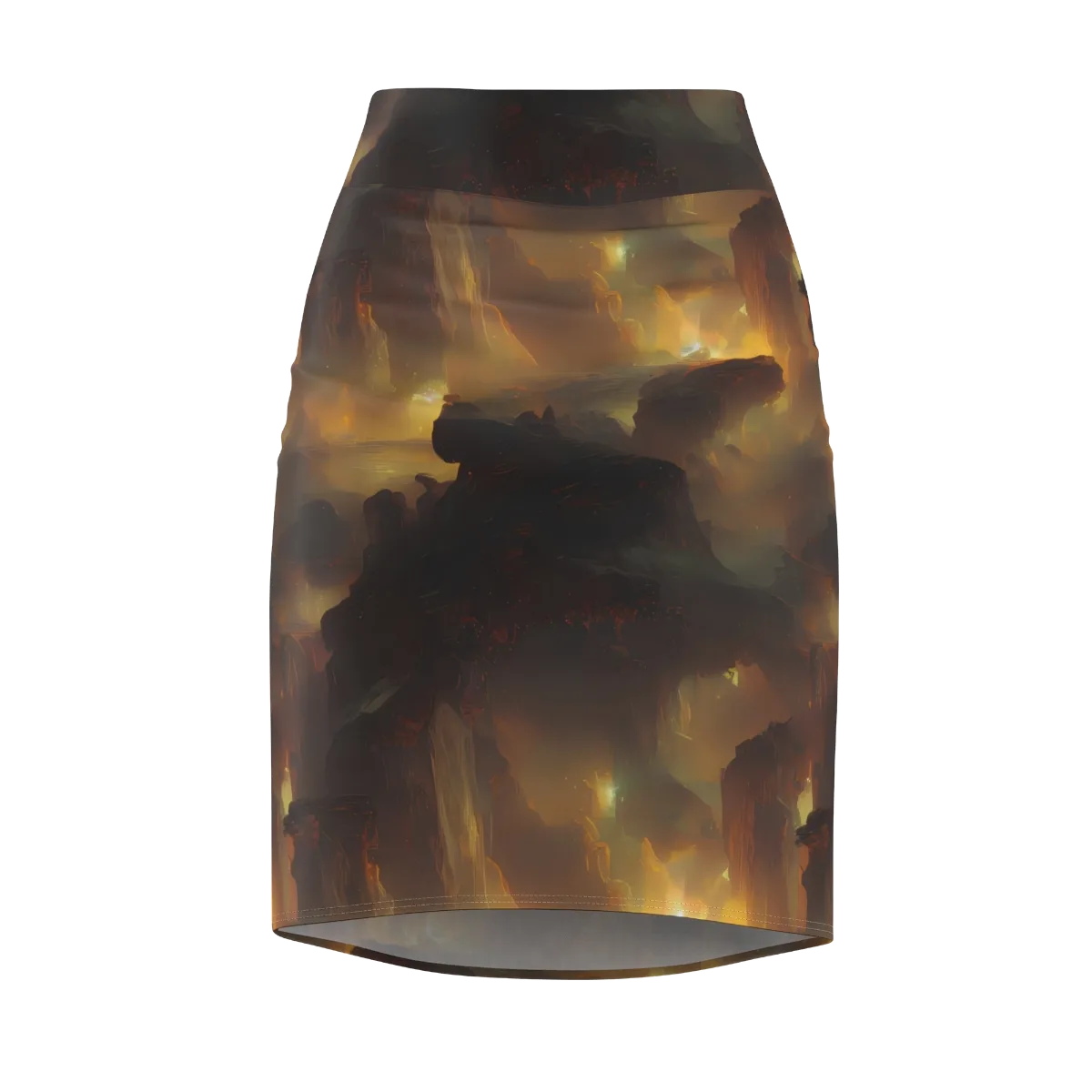 Solar Torrent on Pencil Skirt — Front