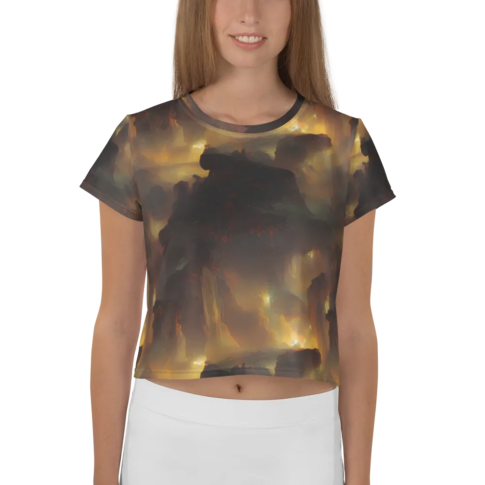 Solar Torrent on Crop Tee — Front