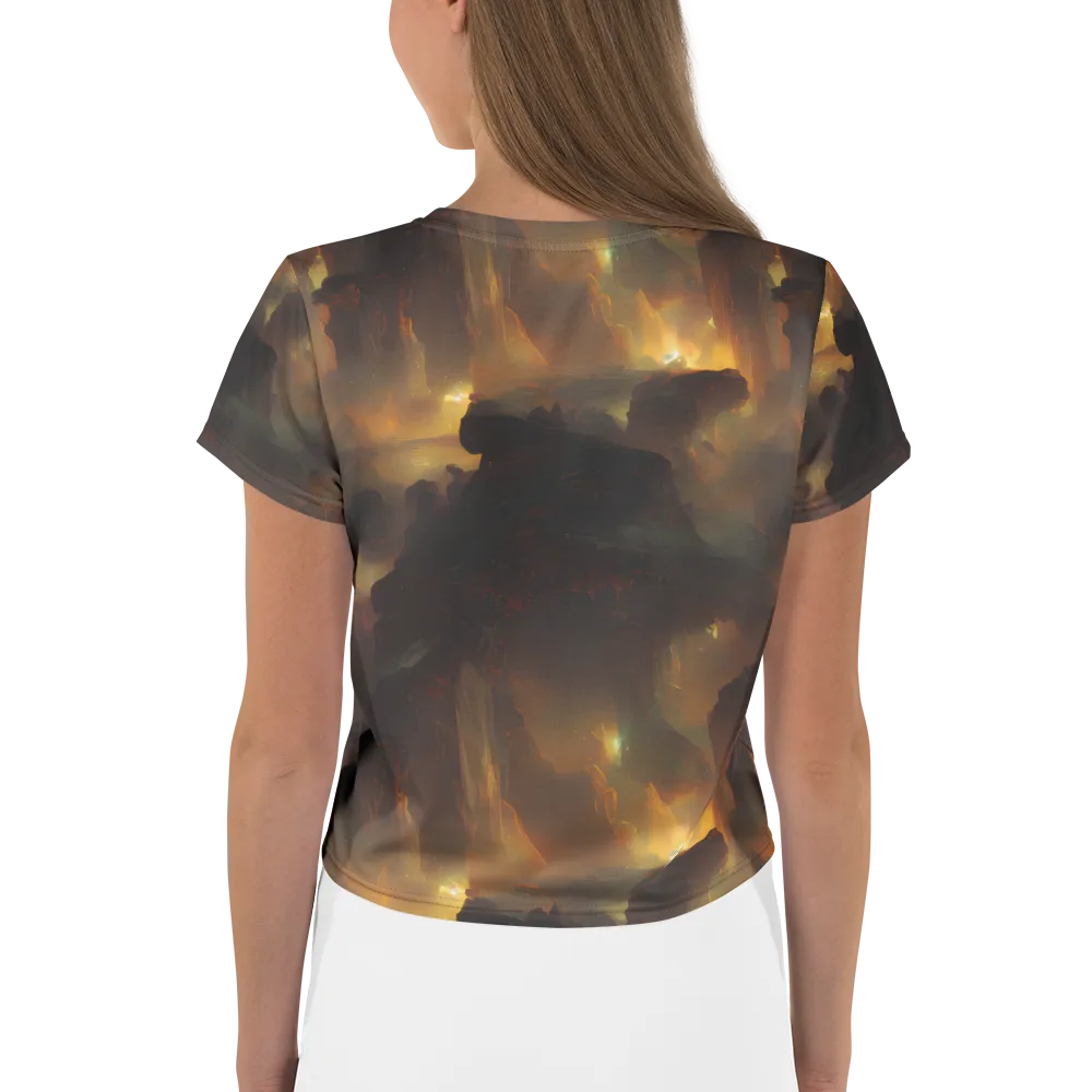 Solar Torrent on Crop Tee — Back