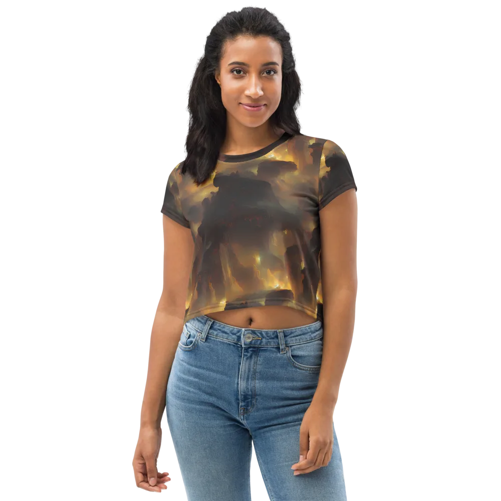 Solar Torrent on Crop Tee — Front