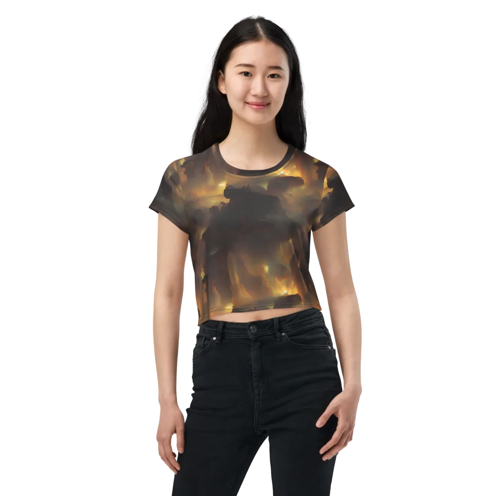 Solar Torrent on Crop Tee — Front