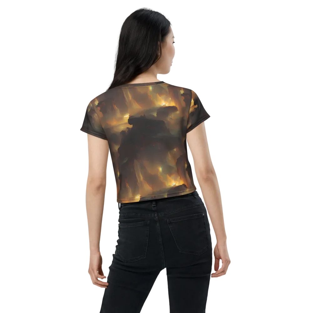 Solar Torrent on Crop Tee — Back