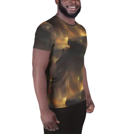 Solar Torrent on a Men's Athletic T-Shirt