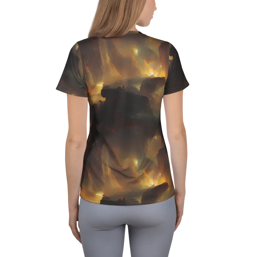 Solar Torrent on Women's Athletic T-Shirt — Back
