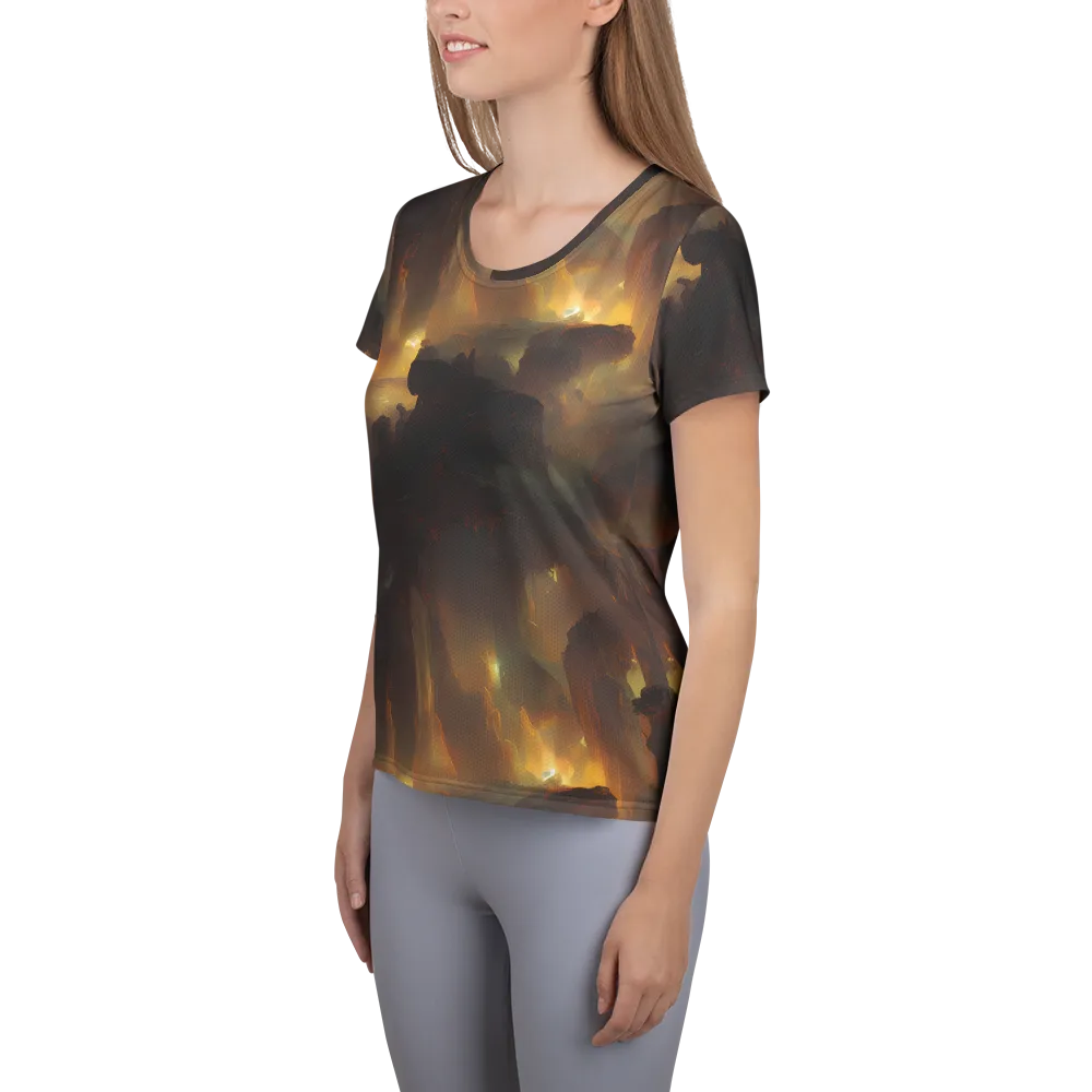 Solar Torrent on Women's Athletic T-Shirt — Left