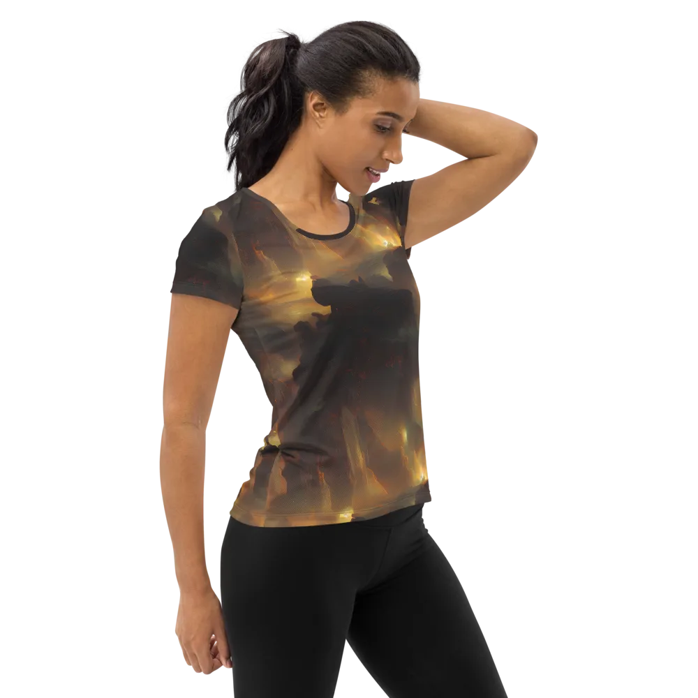 Solar Torrent on Women's Athletic T-Shirt — Right