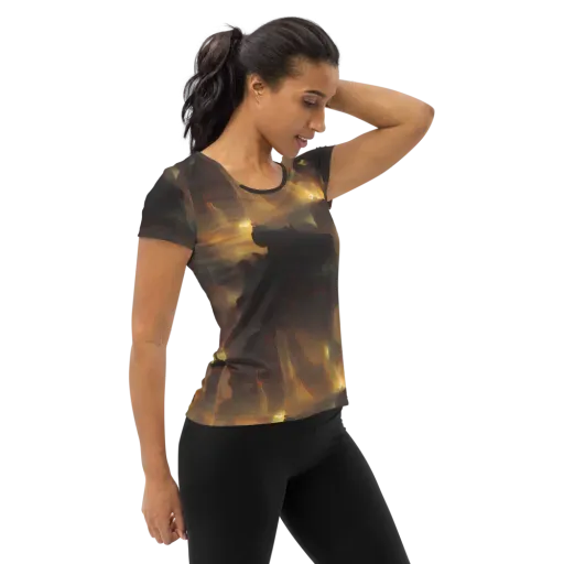 Solar Torrent on a Women's Athletic T-Shirt