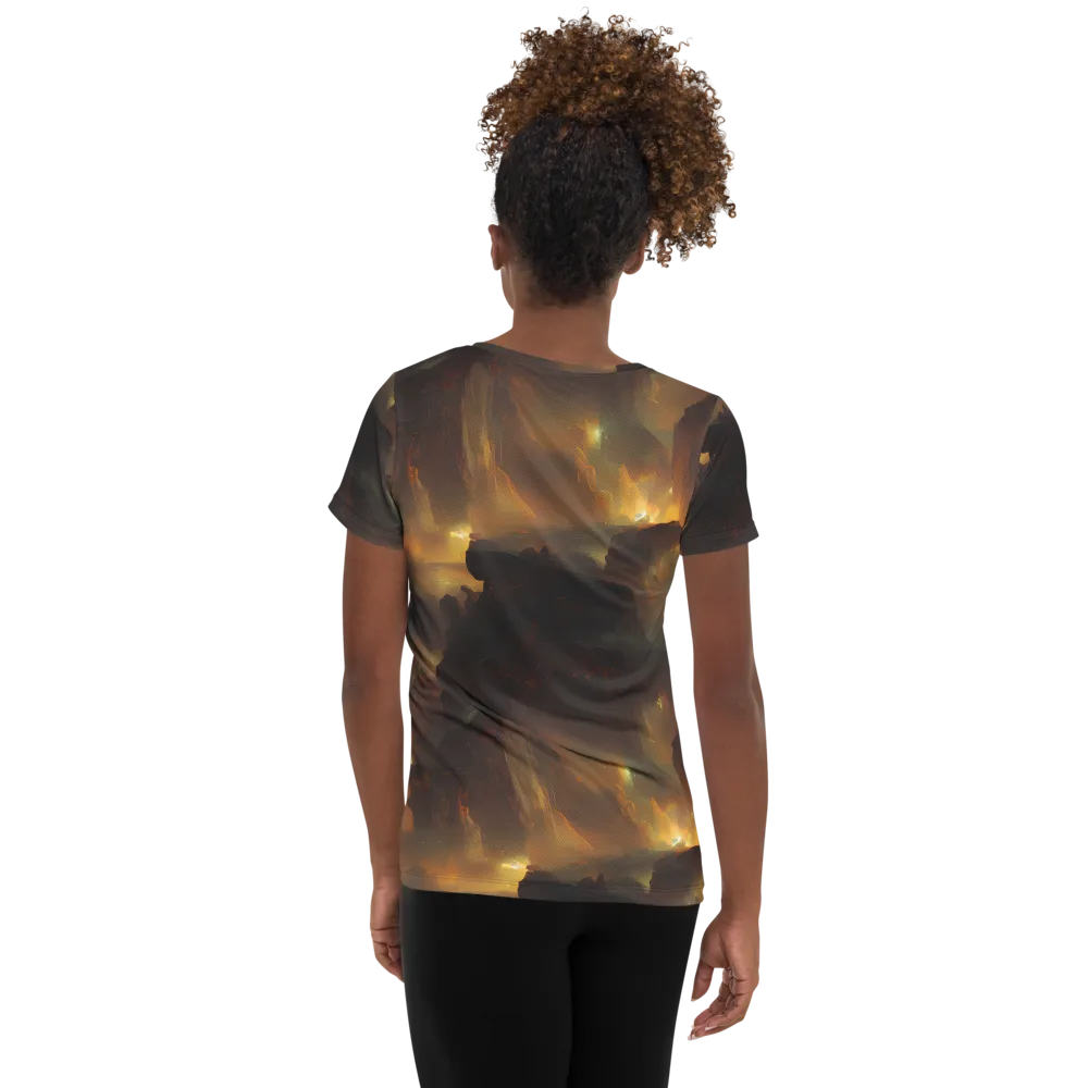Solar Torrent on Women's Athletic T-Shirt — Back