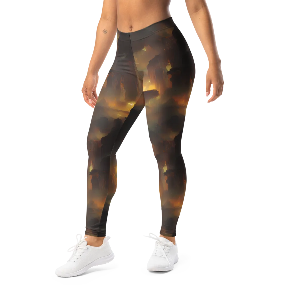 Solar Torrent on Leggings — Left Front