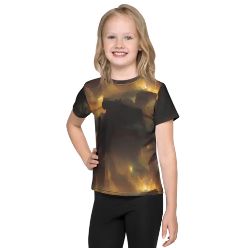 Solar Torrent on a Kids Crew Neck T-Shirt