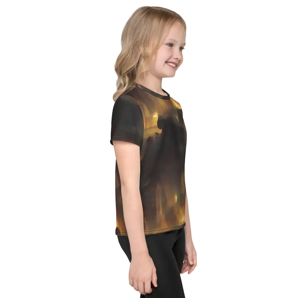 Solar Torrent on Kids Crew Neck T-Shirt — Right