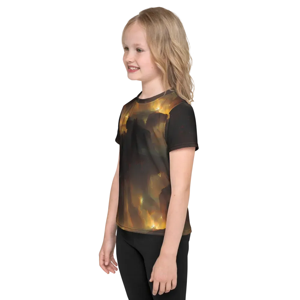 Solar Torrent on Kids Crew Neck T-Shirt — Left