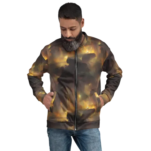 Solar Torrent on a Bomber Jacket