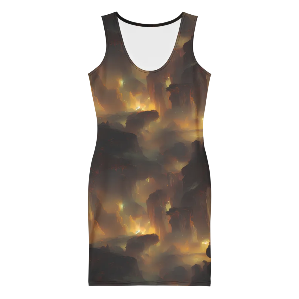 Solar Torrent on Bodycon Dress — Front