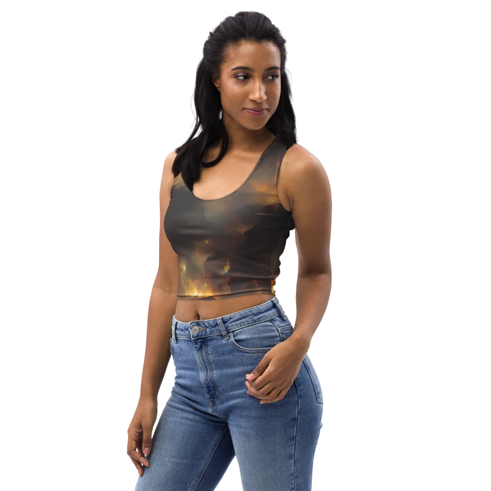Solar Torrent on Crop Top — Left Front