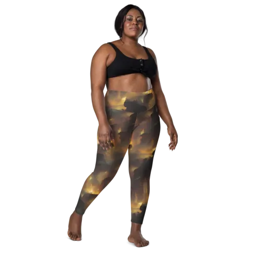 Solar Torrent on a Leggings with Pockets