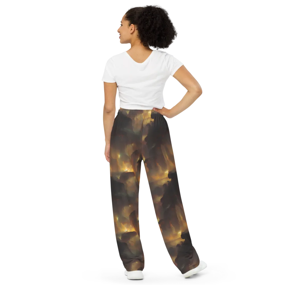 Solar Torrent on Wide-Leg Pants — Back