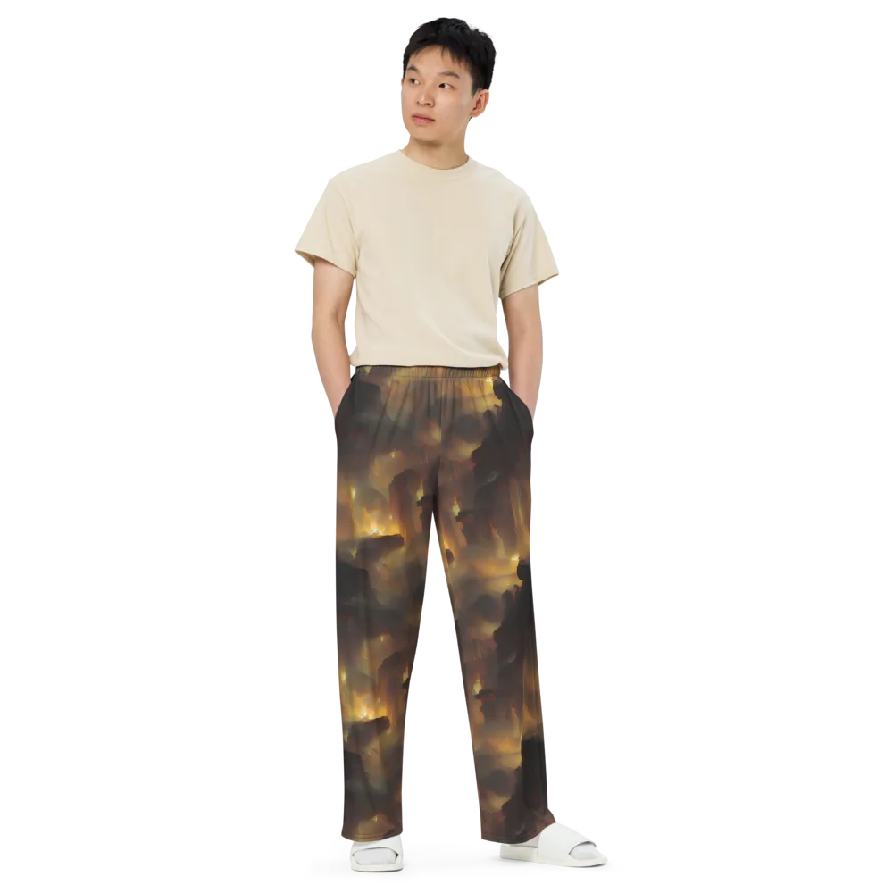 Solar Torrent on Wide-Leg Pants — Front