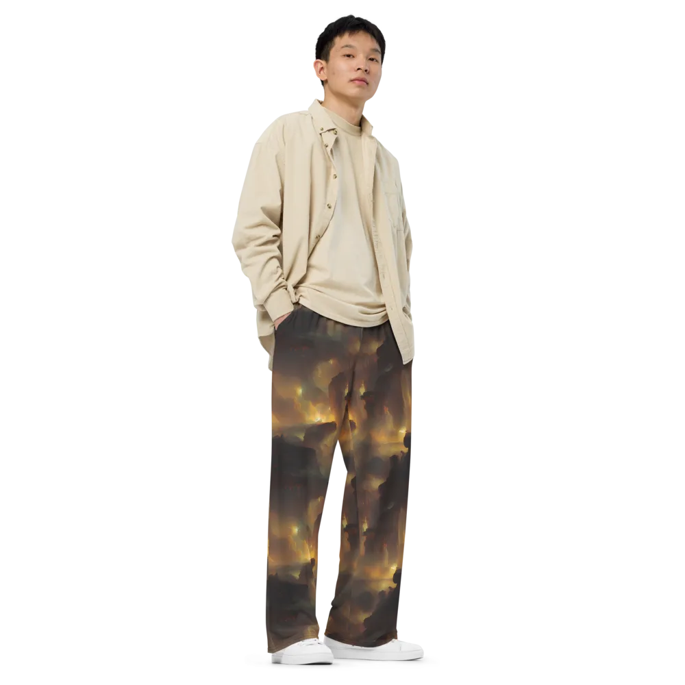 Solar Torrent on Wide-Leg Pants — Right Front