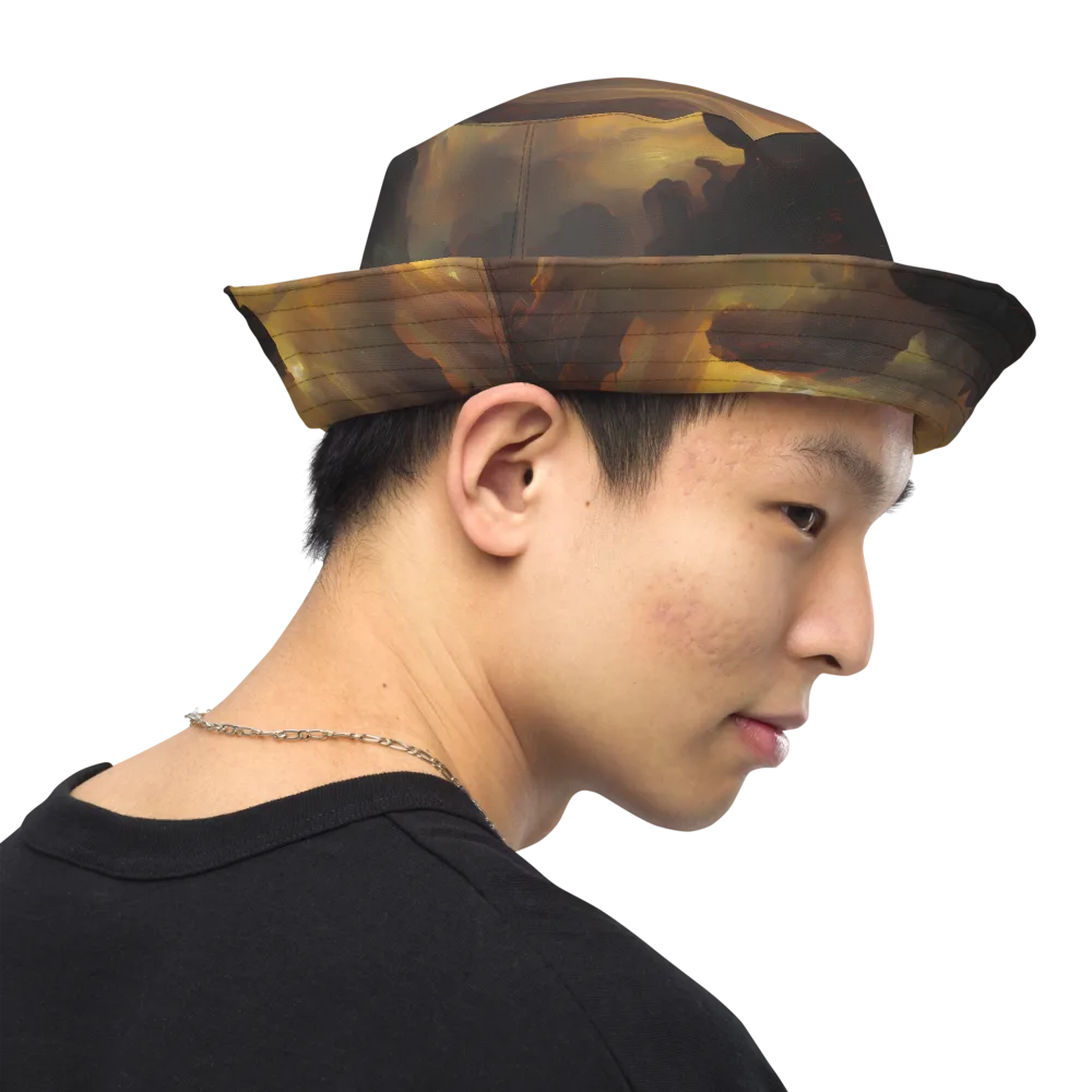 Solar Torrent on Reversible Bucket Hat — Right Outside