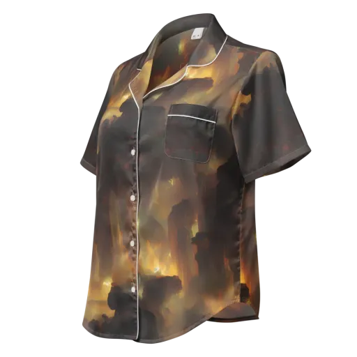 Solar Torrent on a Women's Short Sleeve Pajama Top