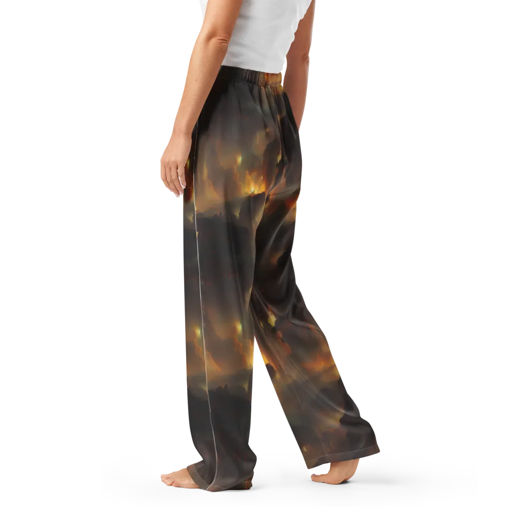 Solar Torrent on Women's Pajama Pants — Left