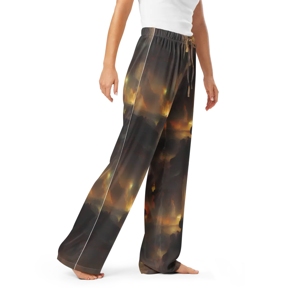 Solar Torrent on Women's Pajama Pants — Right Front