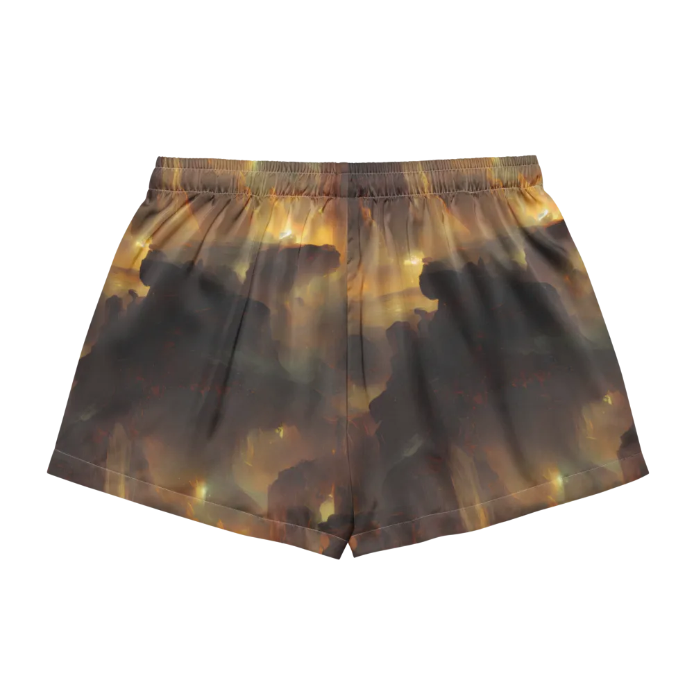 Solar Torrent on Women's Pajama Shorts — Back