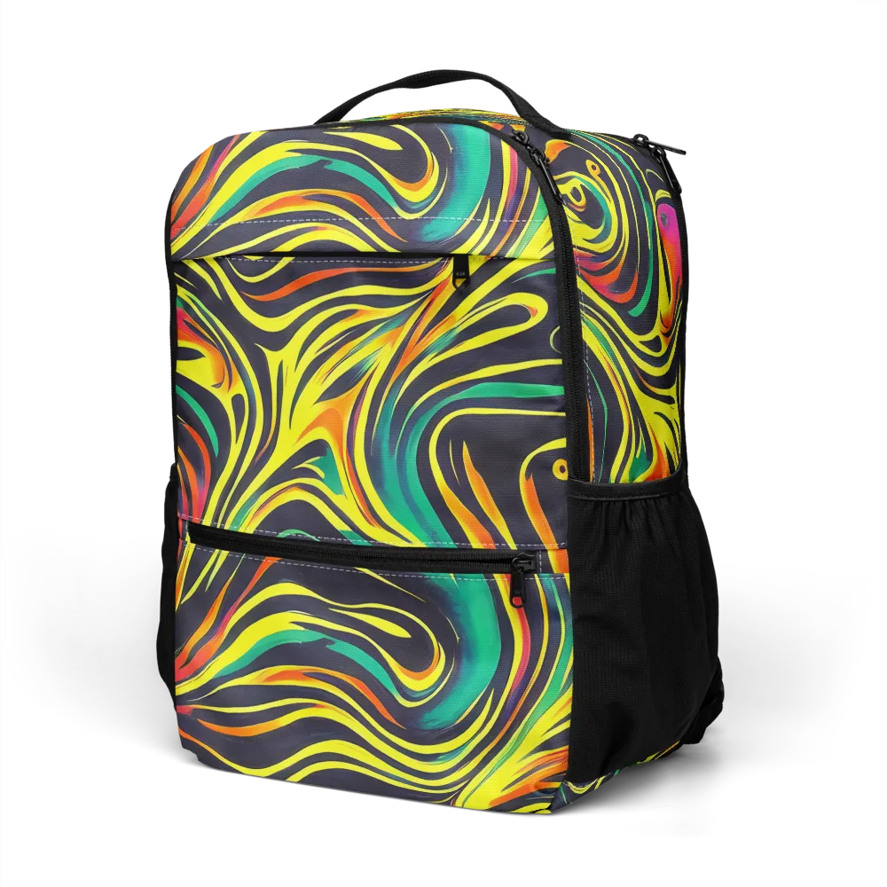 Cyborg Whirl on Utility Backpack — Left Front