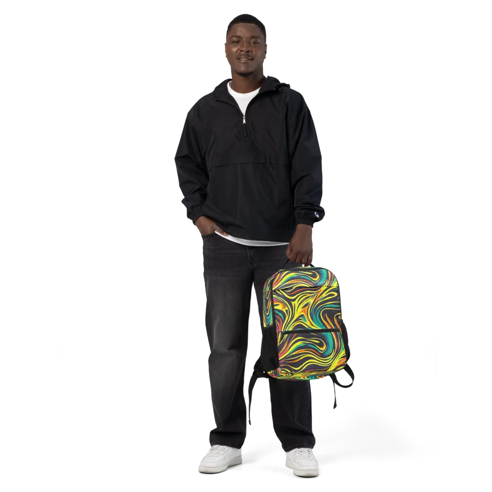 Cyborg Whirl on Utility Backpack — Front