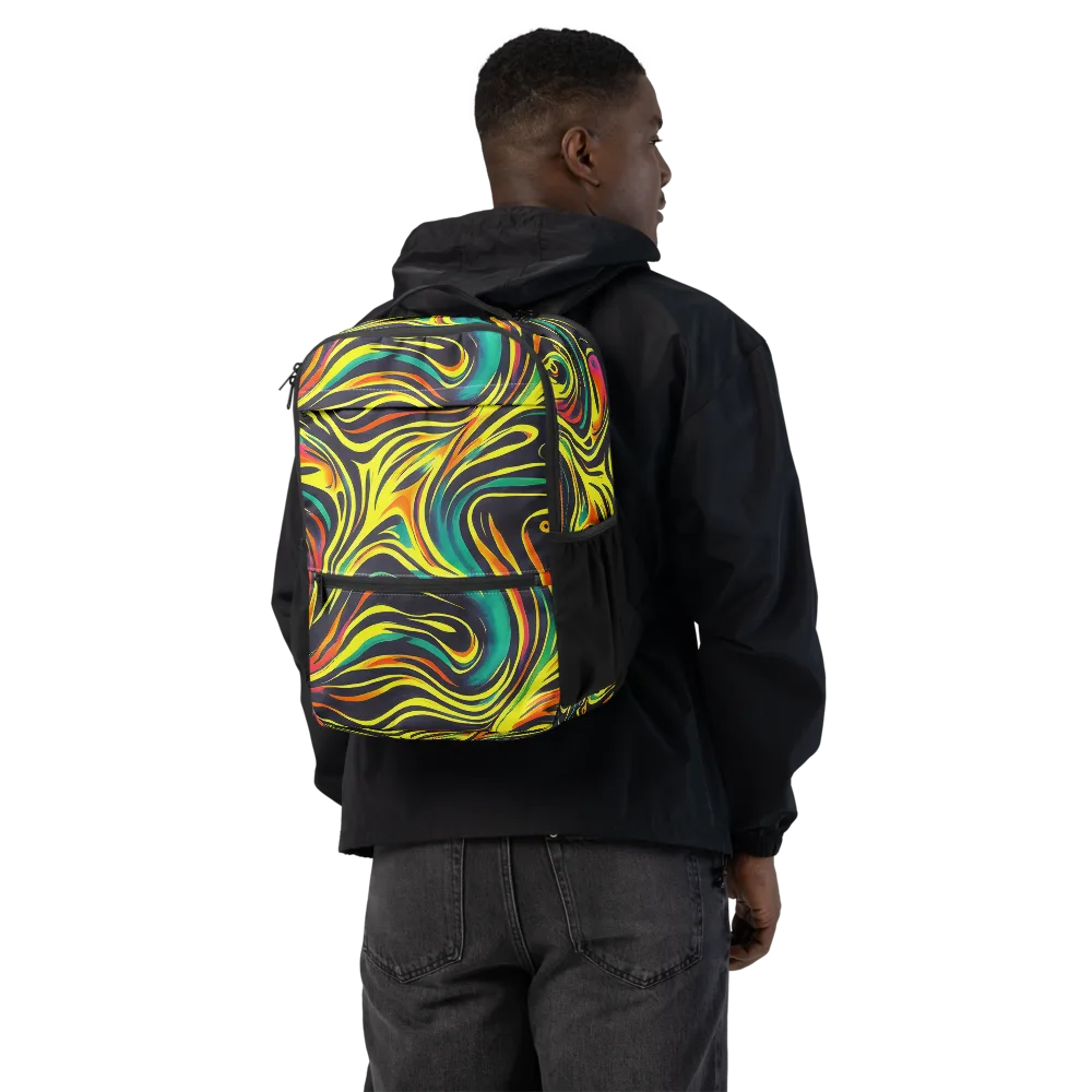 Cyborg Whirl on Utility Backpack — Back