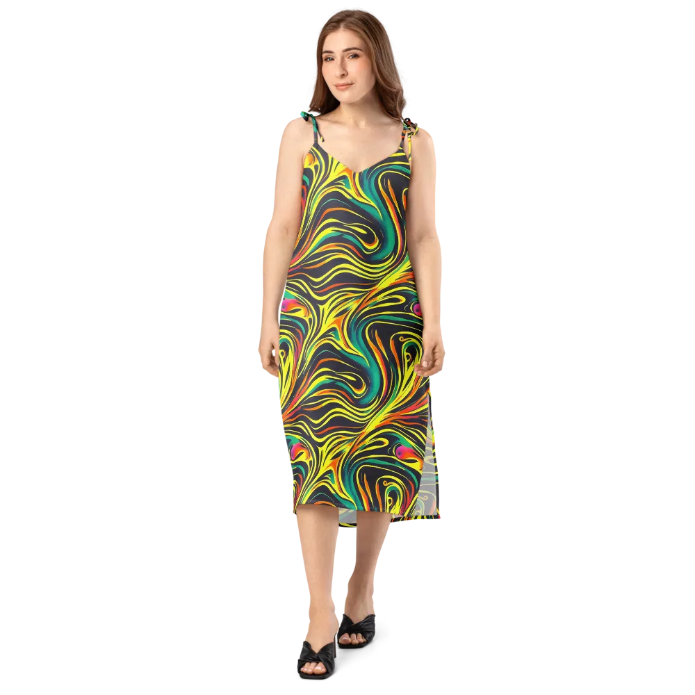 Cyborg Whirl on Slip Dress — Front