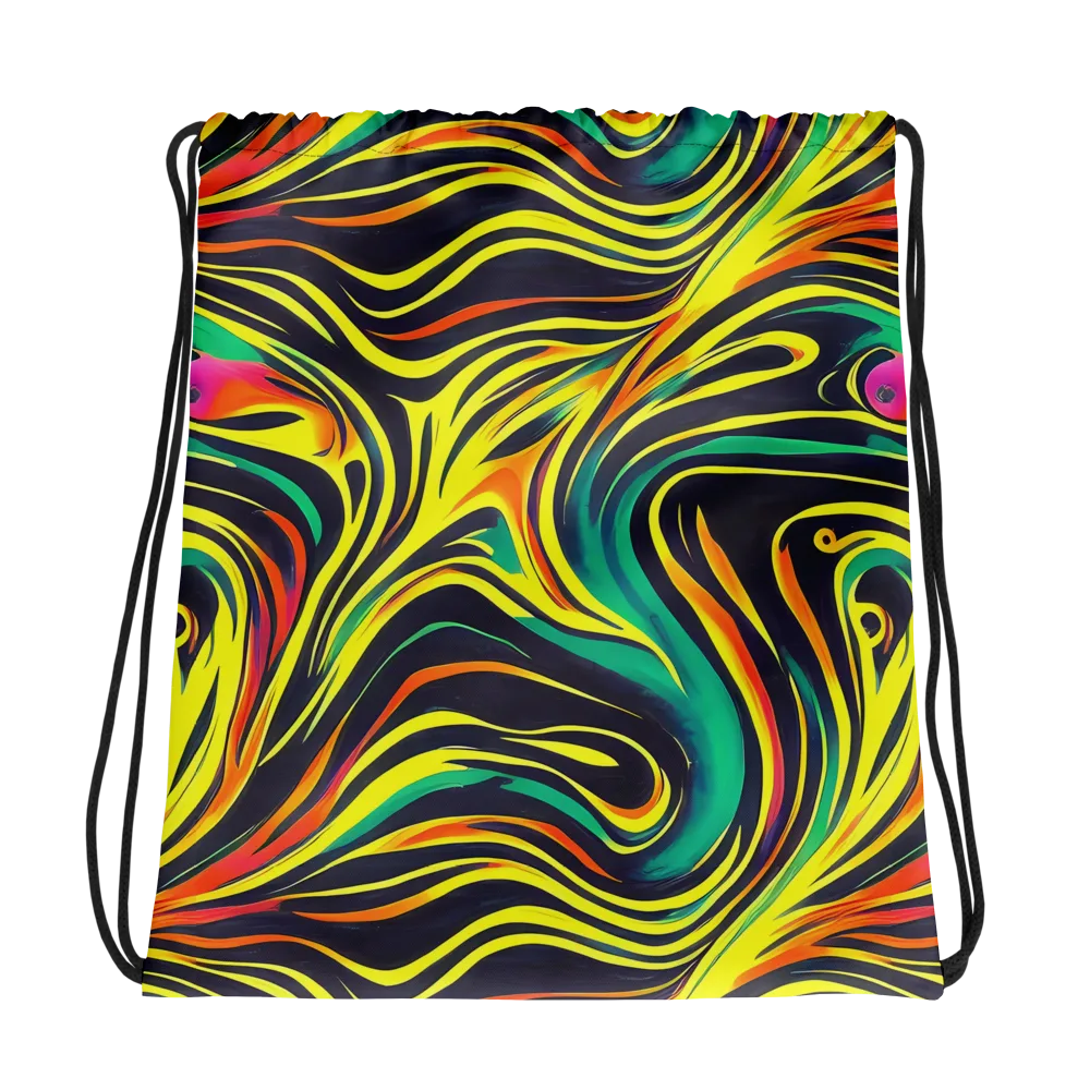 Cyborg Whirl on Drawstring Bag — Photo